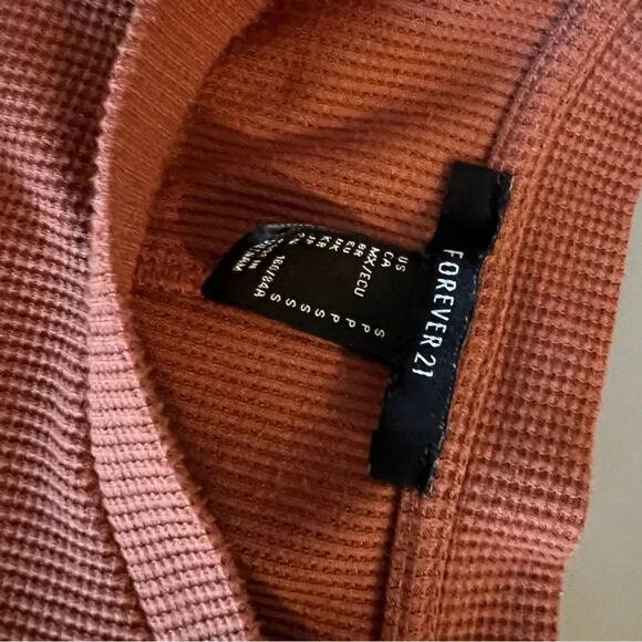 Forever 21 Waffle Knit Tee Shirt Dress Size Small - Picture 4 of 4